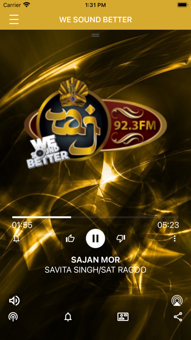 Taj 92.3 Screenshot