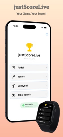 justScoreLive Screenshot 1 of 7