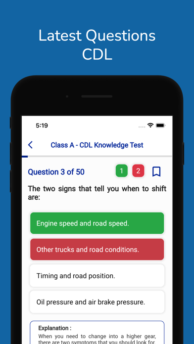 Alabama CDL Permit Practice Screenshot