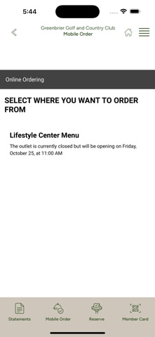 Greenbrier Golf & Country Club iPhone screenshot