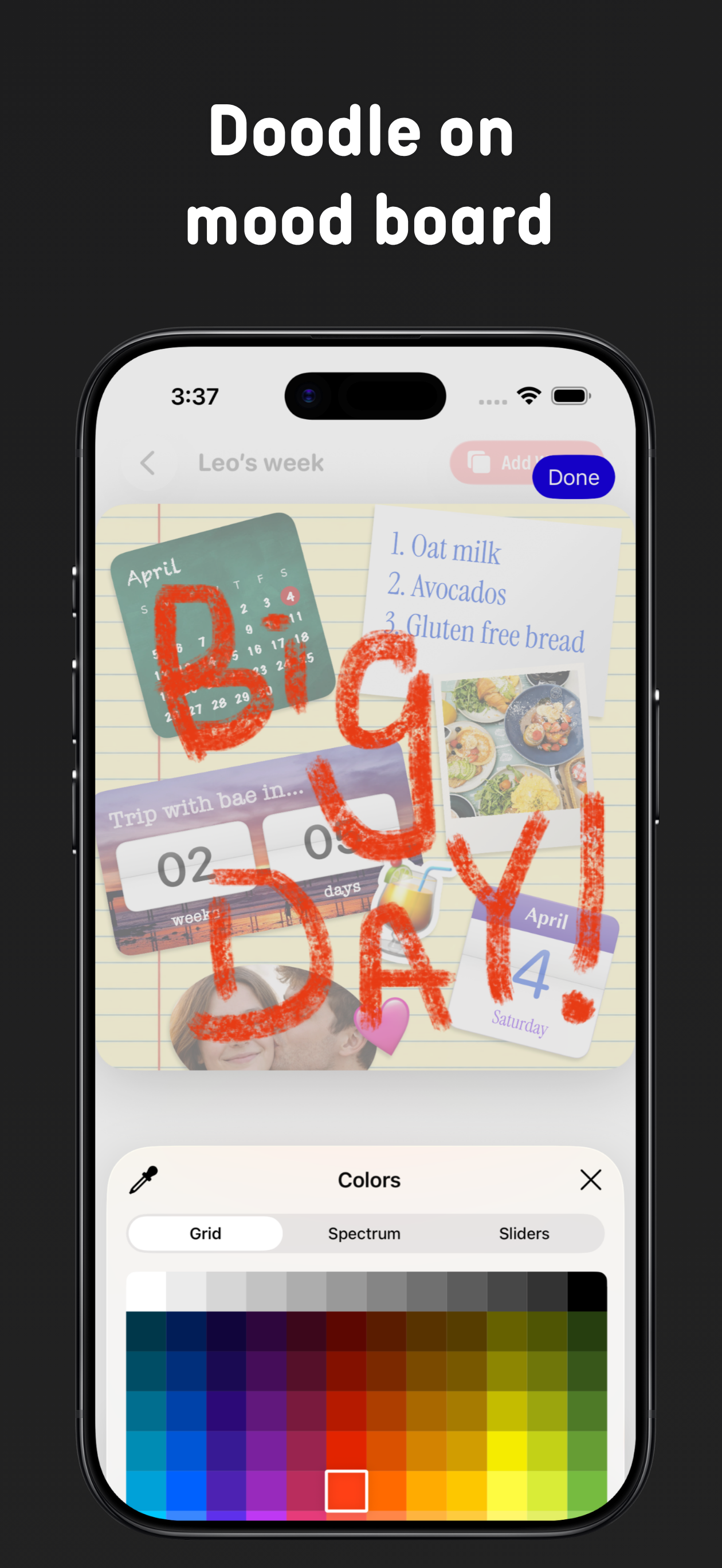 Shared Love Widget: ScrapBoard screenshot 5