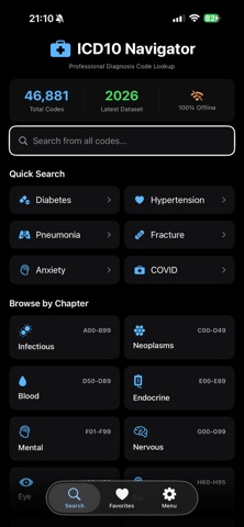 ICD10 Navigator Screenshot 1 of 4
