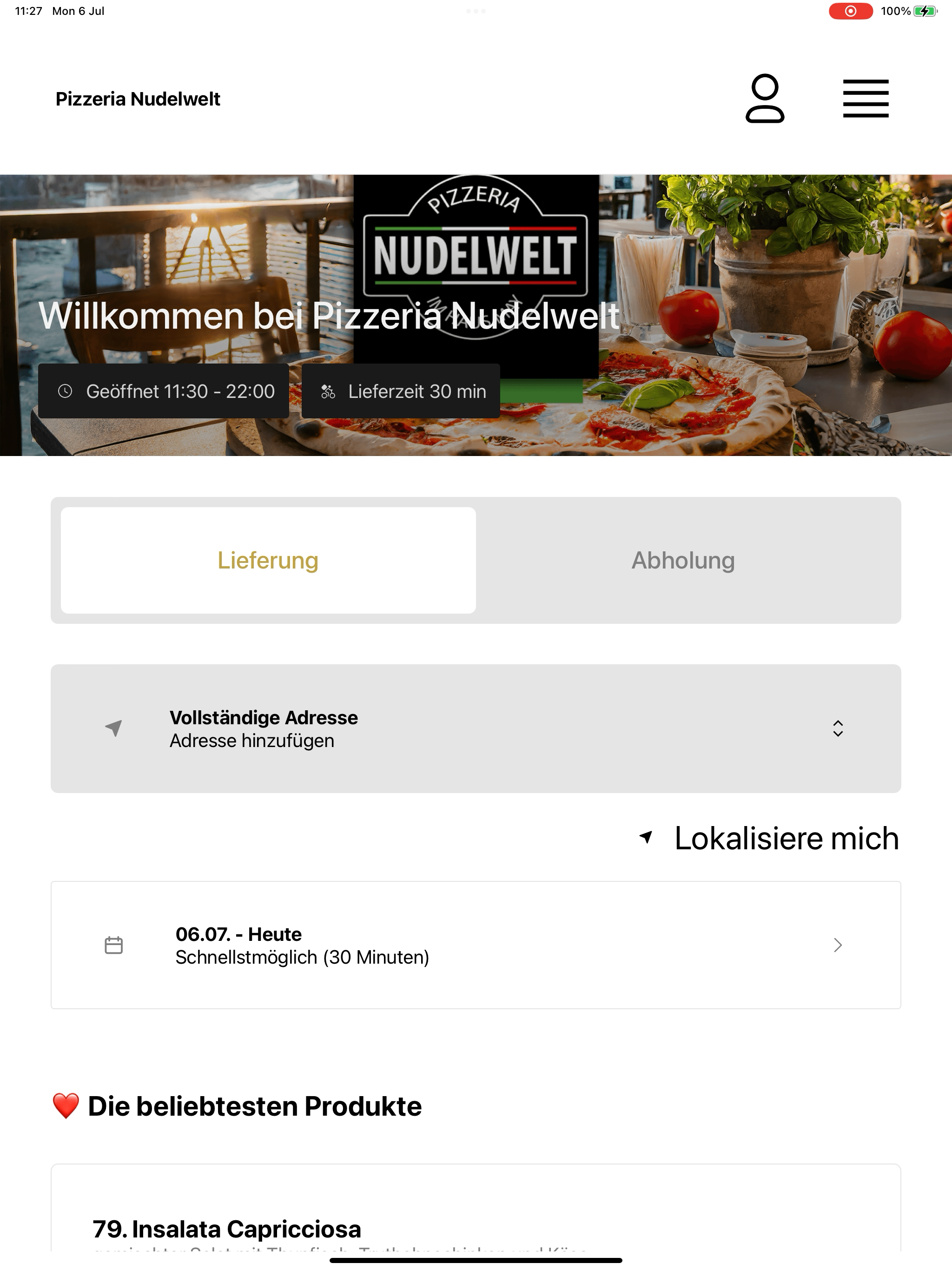 Pizzeria Nudelwelt screenshot 14