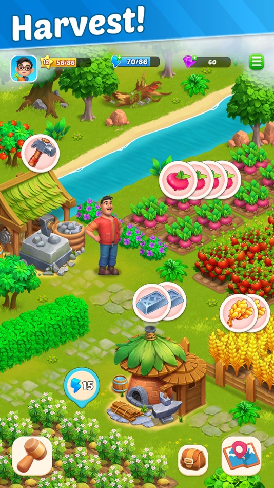 #3. Gemstone Island: Farm Game (iOS) 来自: CSC Studio