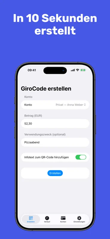 GiroCode – QR Code Generator screenshot 2 of 5