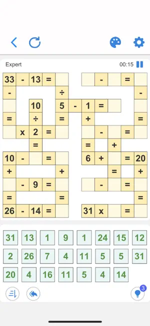 Cross Math - Logic Puzzle screenshot 1