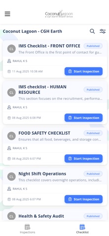 Hotelops Inspection App screenshot
