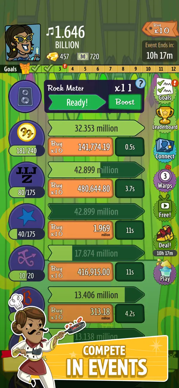 AdVenture Capitalist Clicker iOS Mod IPA screenshot 4 - iOS game interface
