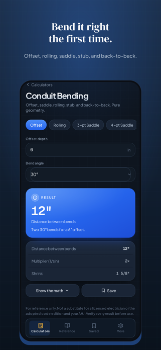 Codewire: Electrician Calc Screenshot 4 of 5