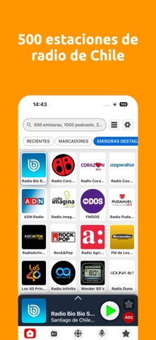 Radios de Chile: Radio FM y AM iPhone screenshot