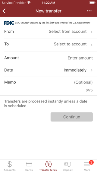 Bruning Bank Mobile Screenshot