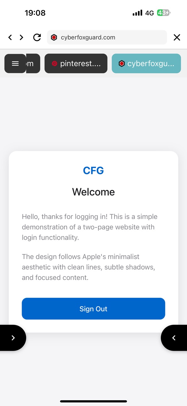iPhone screenshot