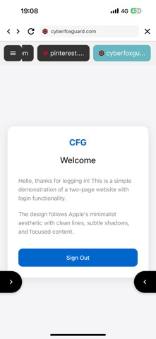 CyberFox Guard screenshot