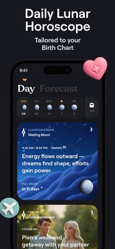 Moonly: Moon Phases & Calendar screenshot 8