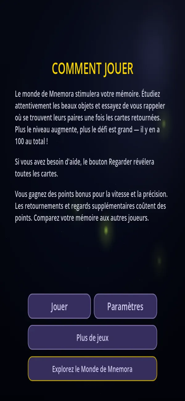 Screenshot #1 pour Mnemora: Card Match Puzzle