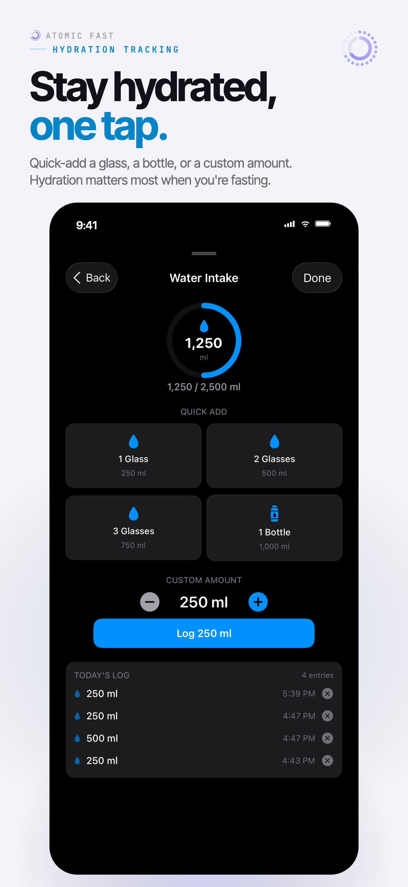 Atomic Fast: Fasting & Diet screenshot 9