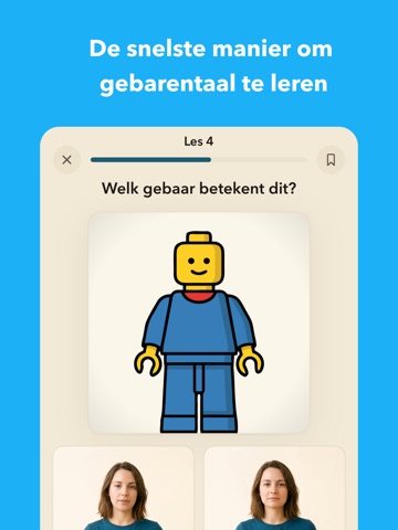 Gebarentaal leren NGT Taal les iPad screenshot 2