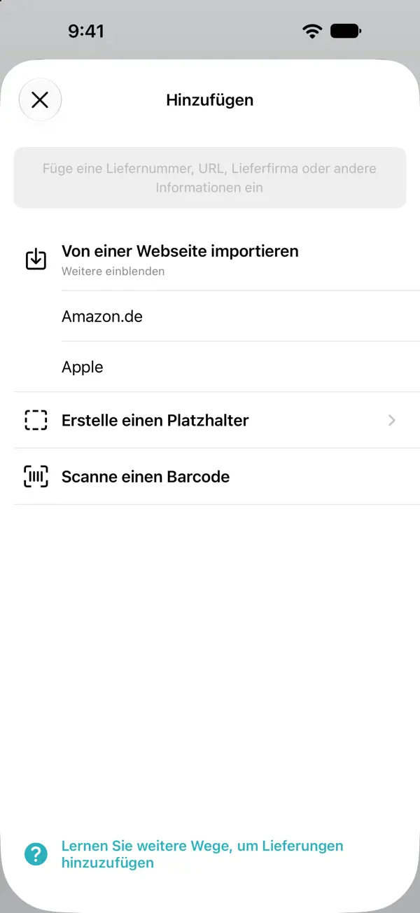 Lieferungen (Deliveries), Screenshot 3