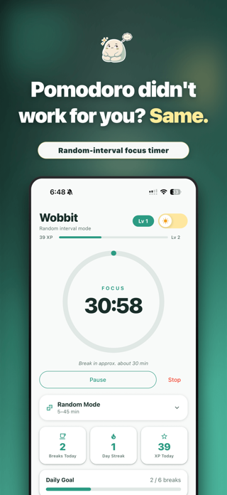 Wobbit: ADHD Focus Buddy Screenshot 2 of 8
