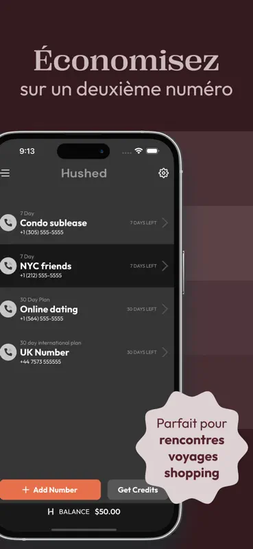 Hushed: US Second Phone Number screenshot 4 of 8