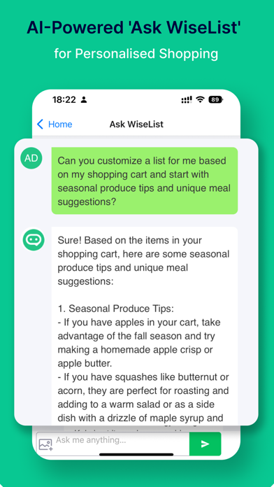 WiseList iPhone screenshot 2