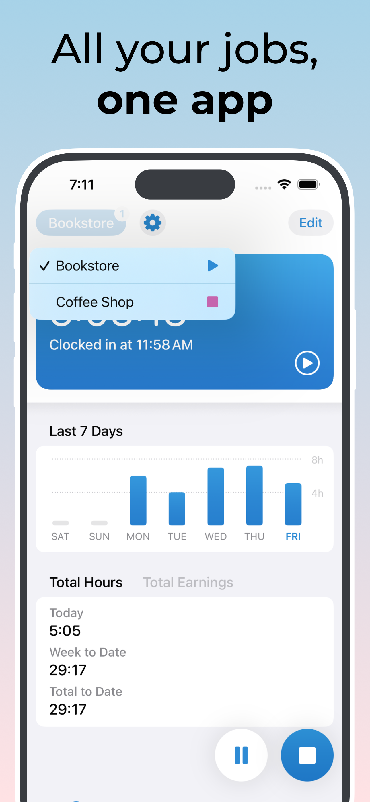 Timesheet & work hours tracker