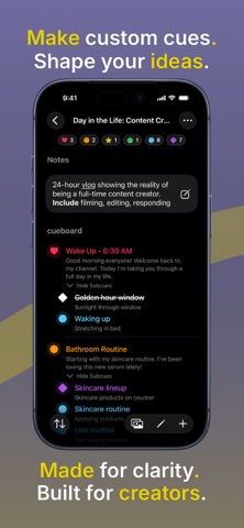 Cueboard - Creator Shot Lists Screenshot 3 of 6