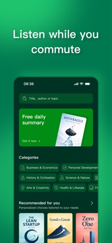 FizzRead: AI Podcast Summaries iPhone screenshot