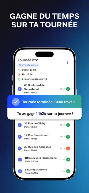 Laskar Optimiseur de Tournées iPhone screenshot 6