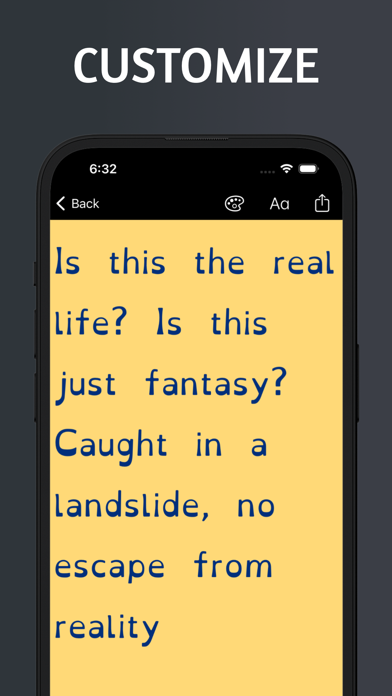 Dyslexia Overlay Screenshot