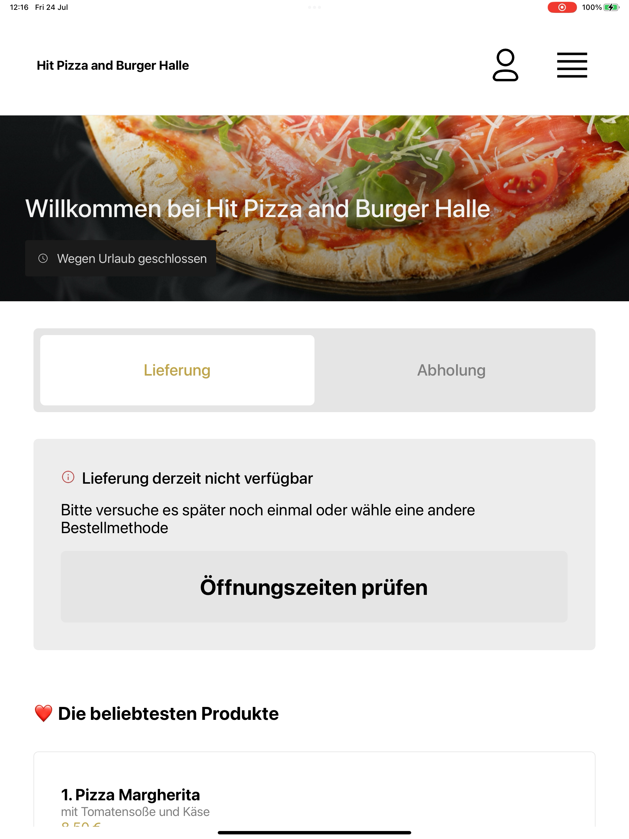 Hit Pizza and Burger Halle screenshot 14