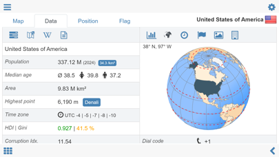World atlas & map MxGeo Pro Screenshot