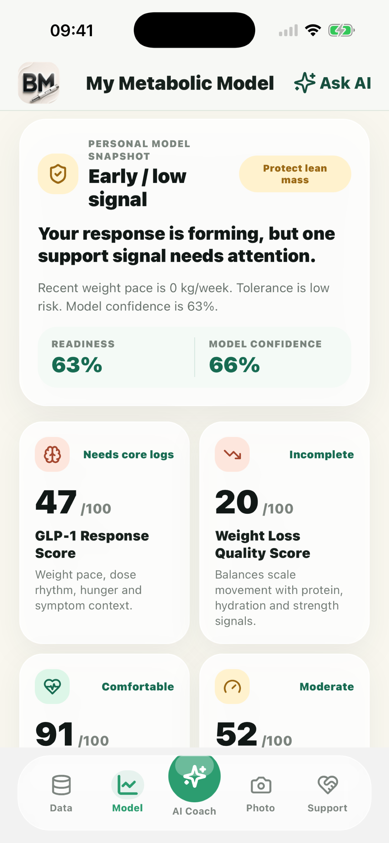 BodyM: GLP-1 Tracker AI Coach screenshot 3