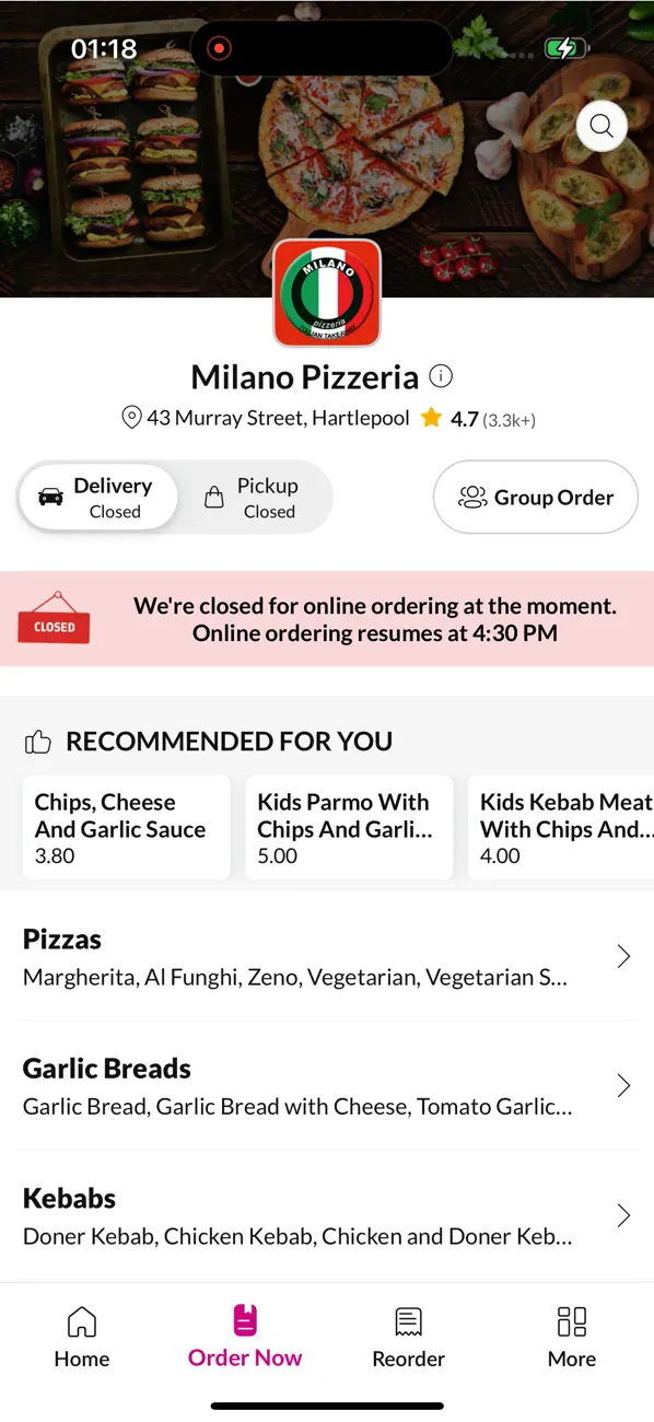 Screenshot #2 pour Milano Pizzeria.