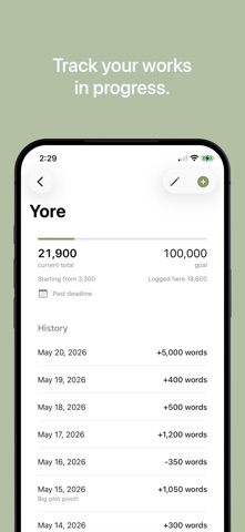 Truly Simple Word Tracker Screenshot 1 of 3