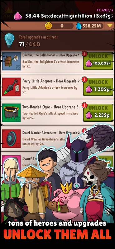 Hero Hero Clicker - Idle Games screenshot 3