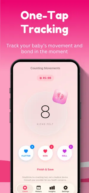 SmolKicks: Baby Kick Counter screenshot 2