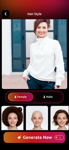 Hairstyle Changer - AI Bald screenshot