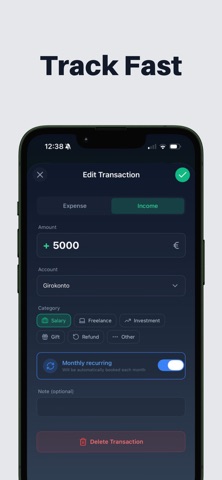 BudgetBlick: Finance Tracker Screenshot 2 of 4