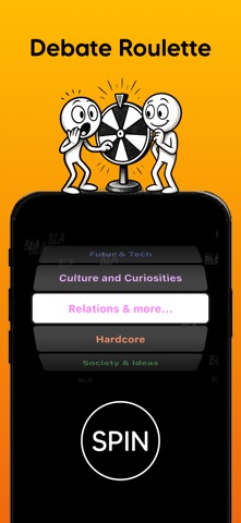 YADEBA: +1600 Adult Debates iPhone screenshot