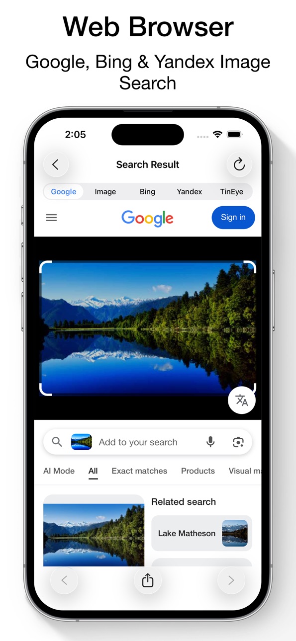 Reverse Image Search App Hack screenshot 2 - iOS app interface