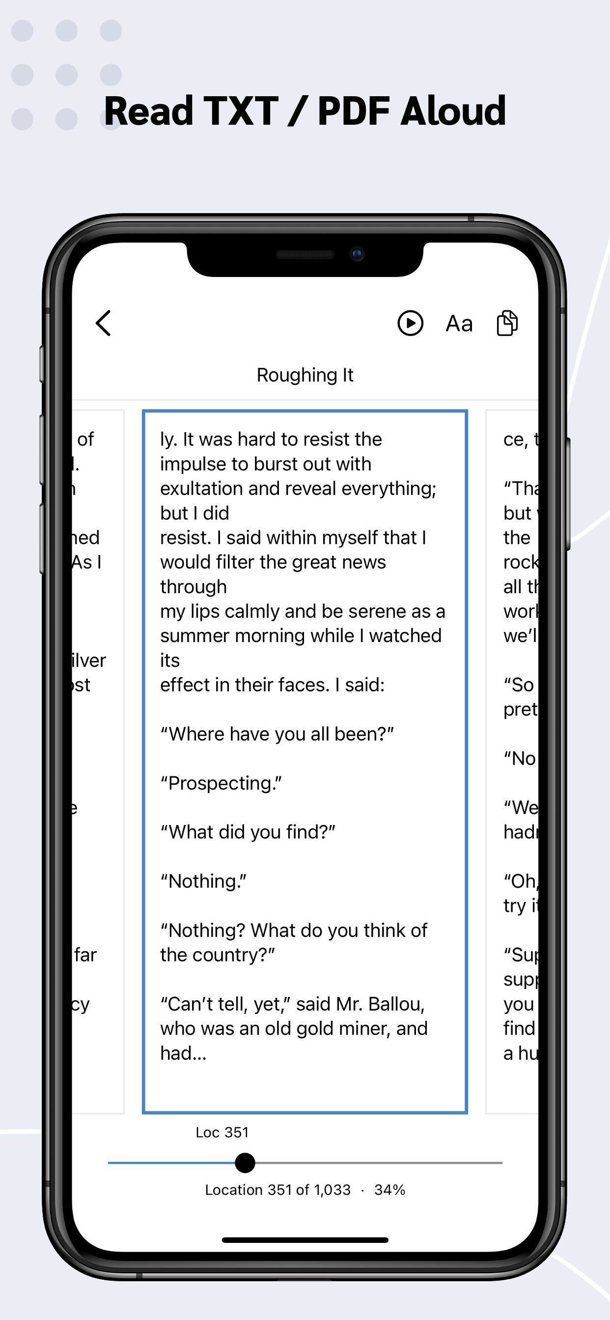 TxtPdf Reader For TXT PDF Book