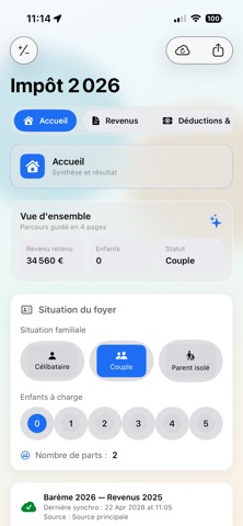 calcul de l'impot Screenshot 4 of 7