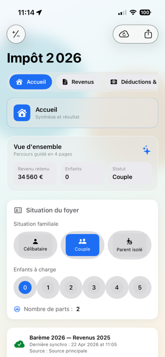 calcul de l'impot Screenshot 4 of 7