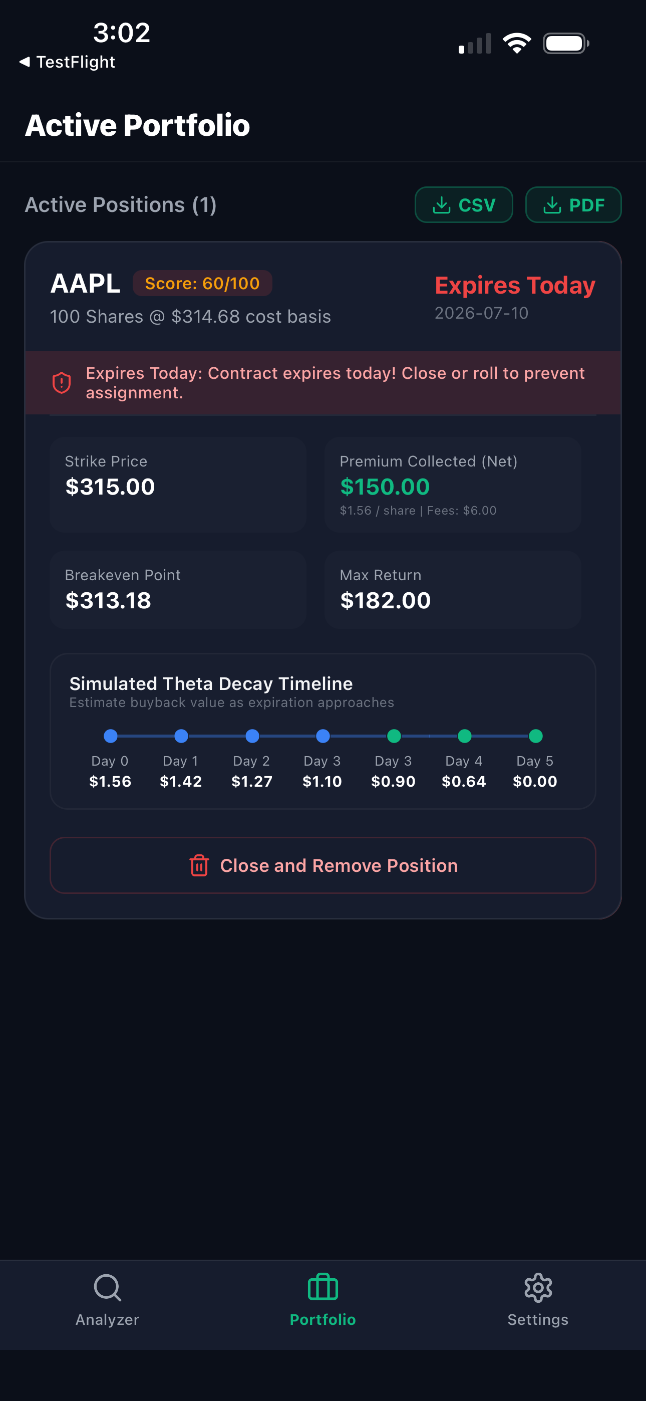 CoveredProfit: Covered Calls screenshot 2