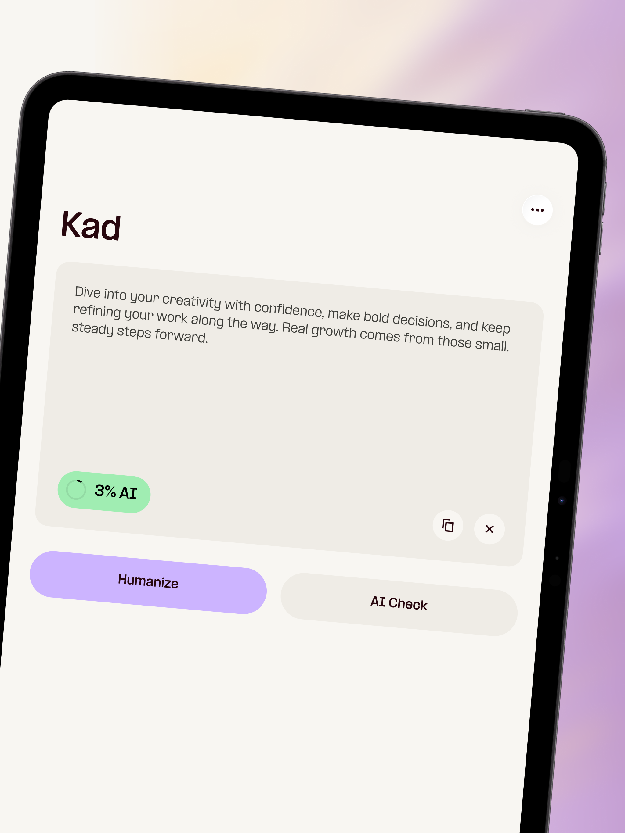 Humanize AI Detector : Kad