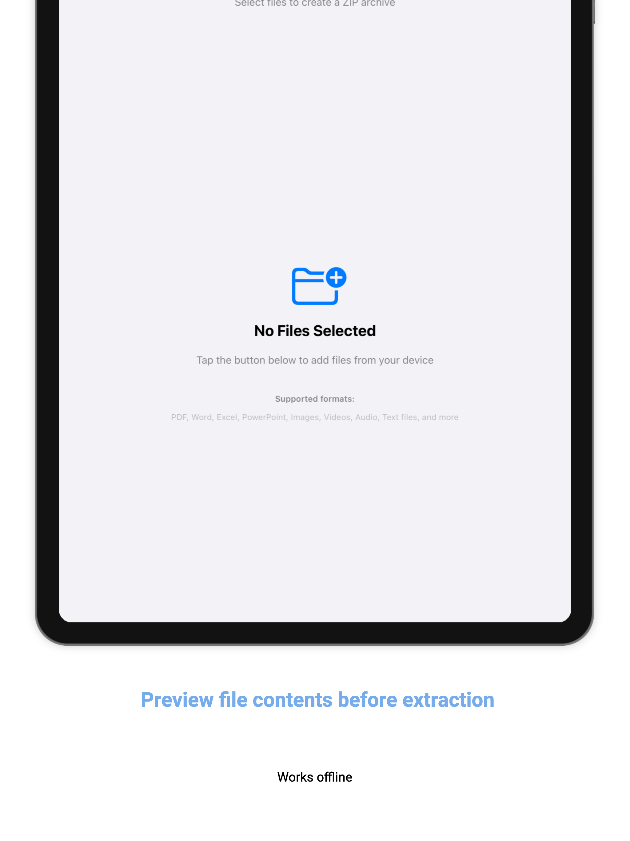 Zip File Manager: Zip & Files