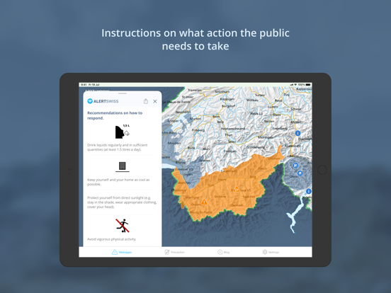 Alertswiss iPad screenshot 3 - Reference app