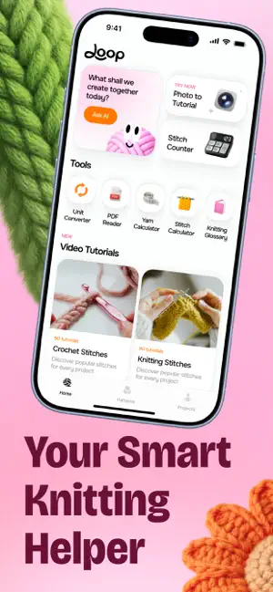CraftLoopy: Knit & Crochet screenshot 1