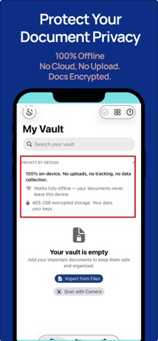 Private Scan Vault Screenshot 1 of 5